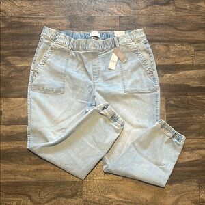 🔥 NWT Lane Bryant soft denim Boyfriend Midrise Jogger size 16